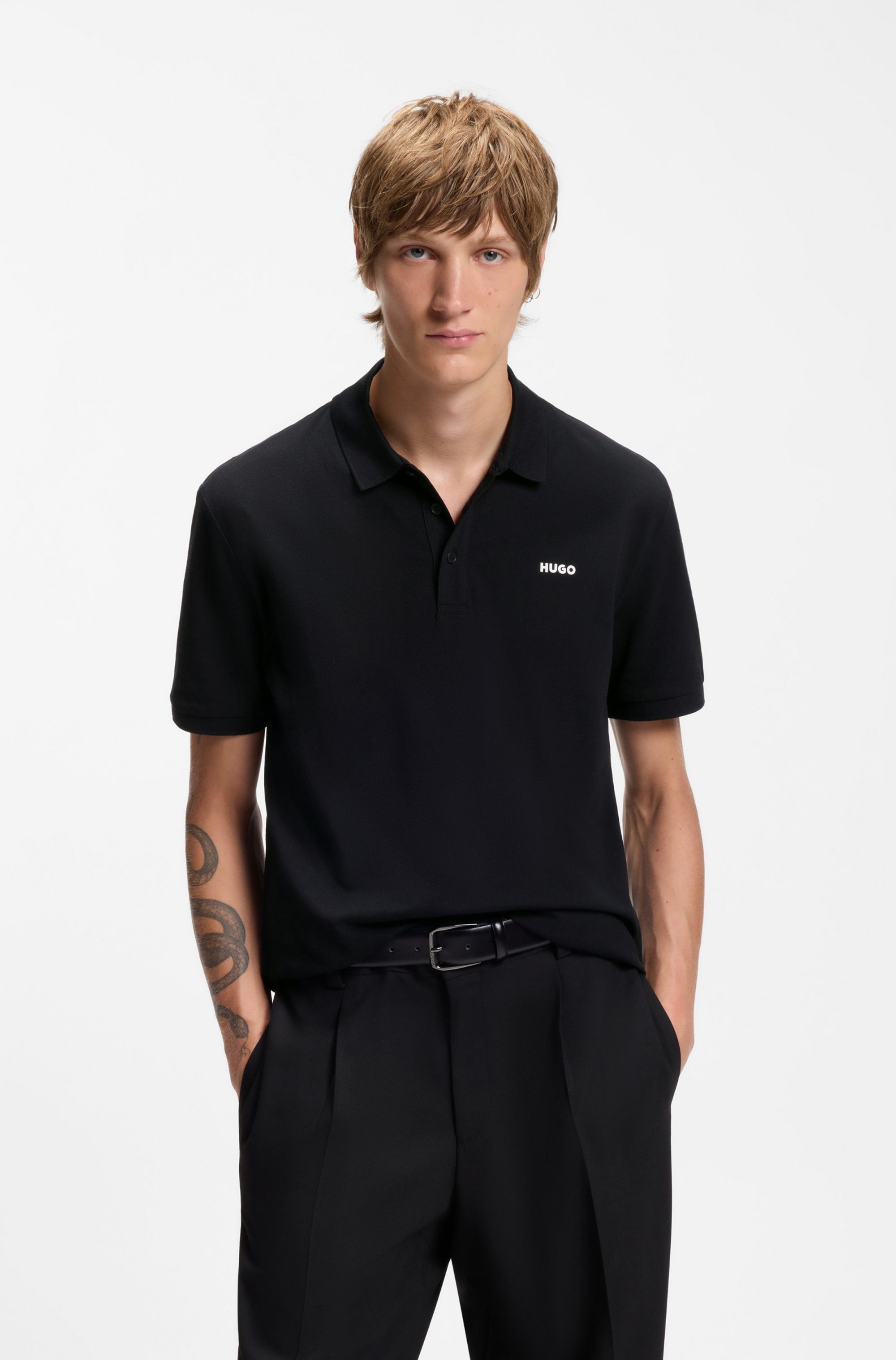 HUGO Poloshirt Donos Regular Fit, Baumwoll-Piqué