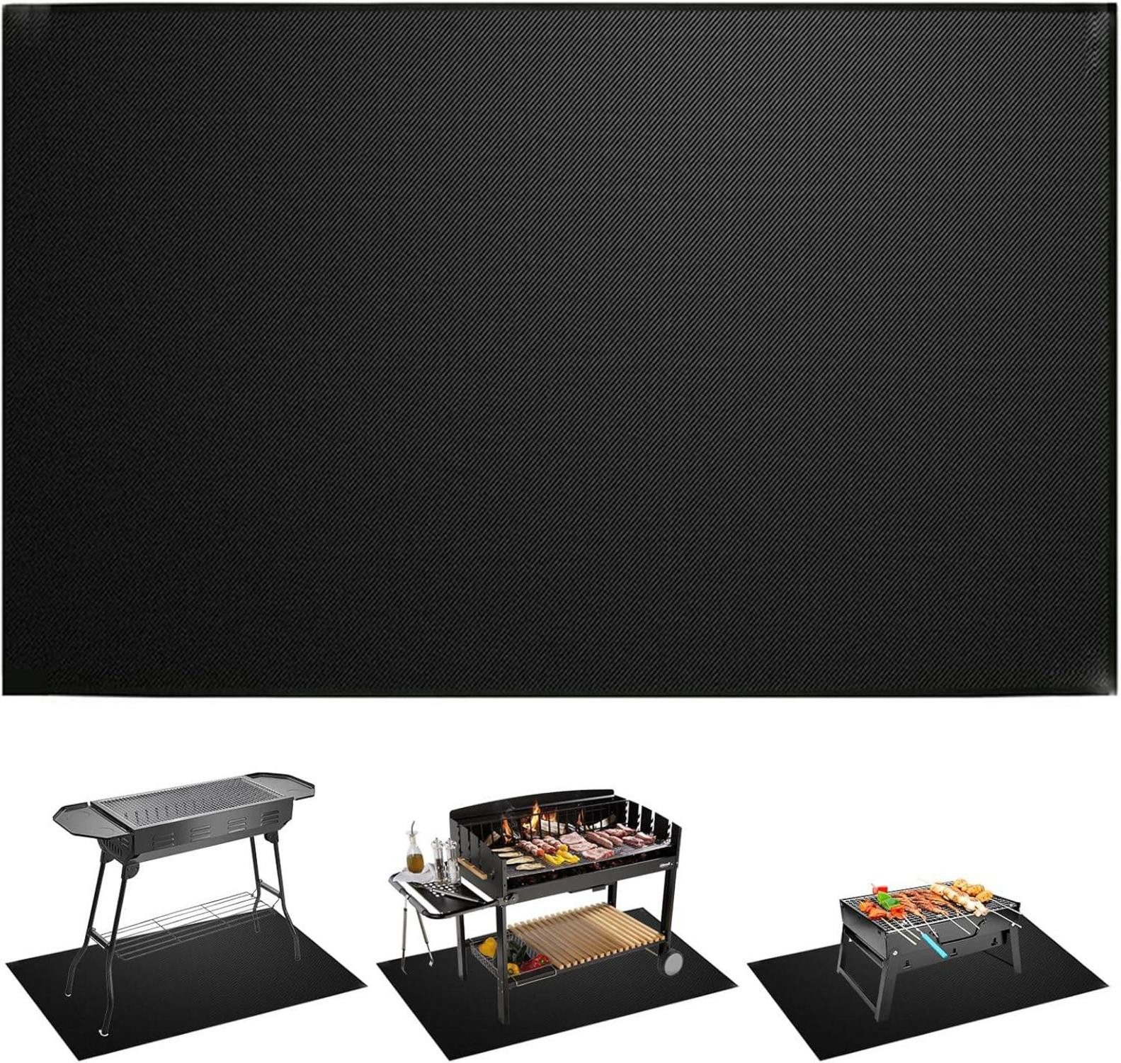 LuxusKollektion Büromöbel-Set Feuerfeste Grillmatte Unterlage 120x76cm Bodenschutz Hitzeschutzmatte