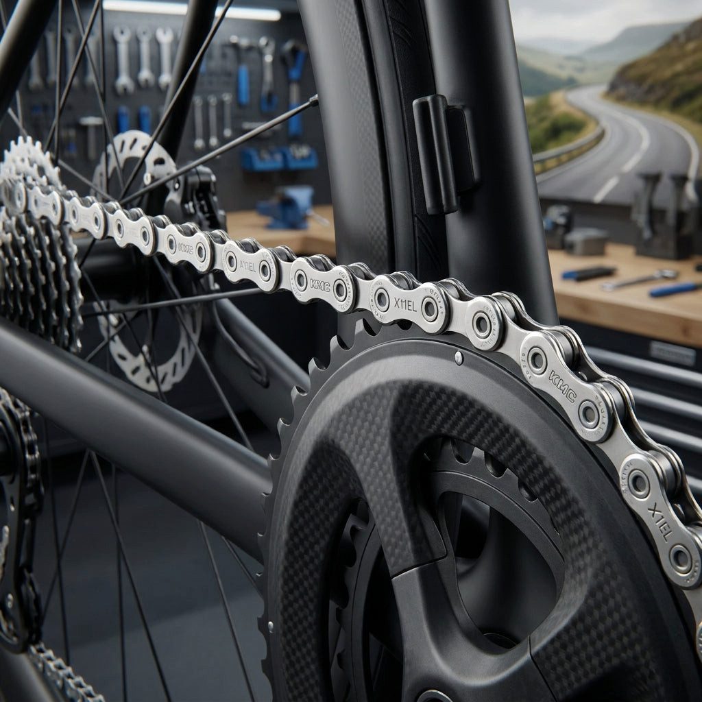 KMC Fahrradkette KMC X11EL Fahrradkette 11-fach 118 Glieder gewachst Silber 256g