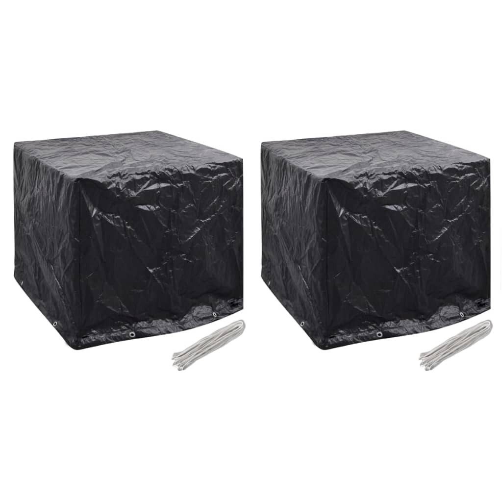 vidaXL Gartenmöbel-Schutzhülle Wassertank-Abdeckungen 2 Stk. 8 Ösen 116x100x120 cm (2-St)