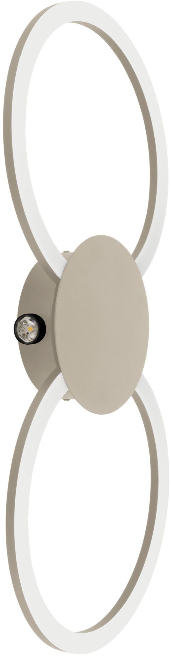 EGLO Deckenleuchte VENTICELLO 1 Deckenlampe - Alu - LED;LED - 20W;0,91W - IP20, LED fest integriert, Warmweiß, Wohzimmerlampe, Esszimmerlampe, Flur, Schlafzimmer, L66 x B30 x H5 cm