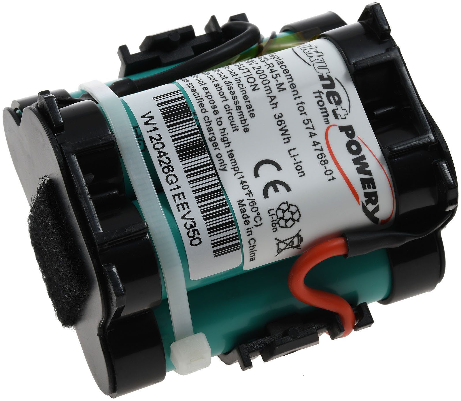 Powery Standardakku für Mähroboter Gardena R40Li Akku 2000 mAh (18 V)