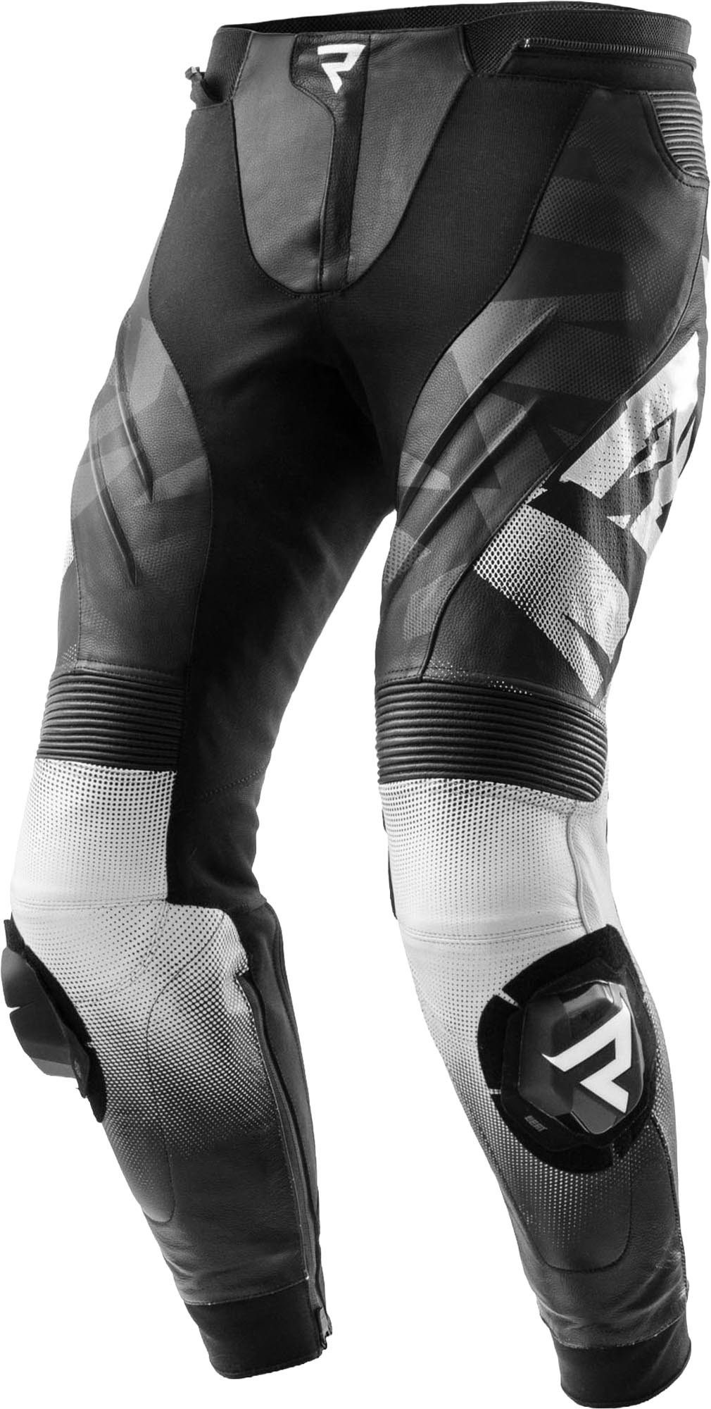 Rebelhorn Motorradhose Inferno Motorrad Lederhose Verbindungsreißverschluss,Hüftprotektoren enthalten,Knieprotektor