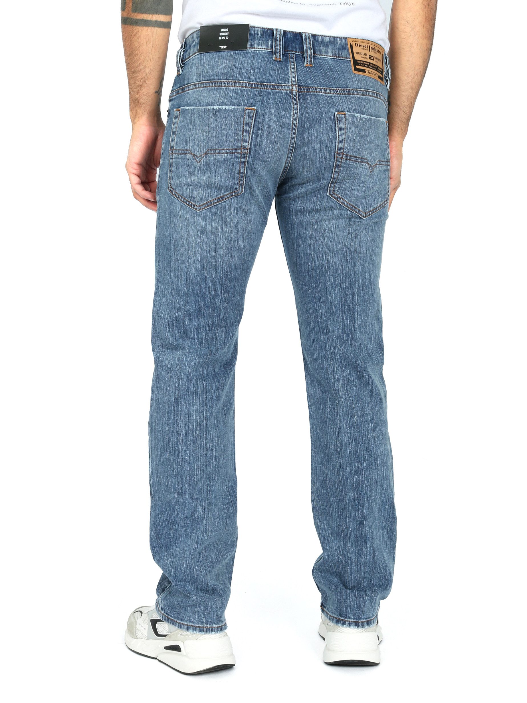 Diesel Straight-Jeans leichter & weicher Stretchdenim - SAFADO X R097E - Lä günstig online kaufen