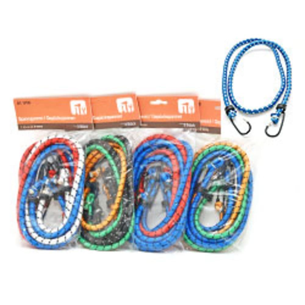 HundB Spanngurt 3er Spanngummi Gepäckspanner 1000mm / 8mm, farblich sortiert (Mehrteiliges Set, 3-St., 3-teilig) Spanngurt Gepäckgurt Expander Seil Bungee Seil Spannseil Gummiseil