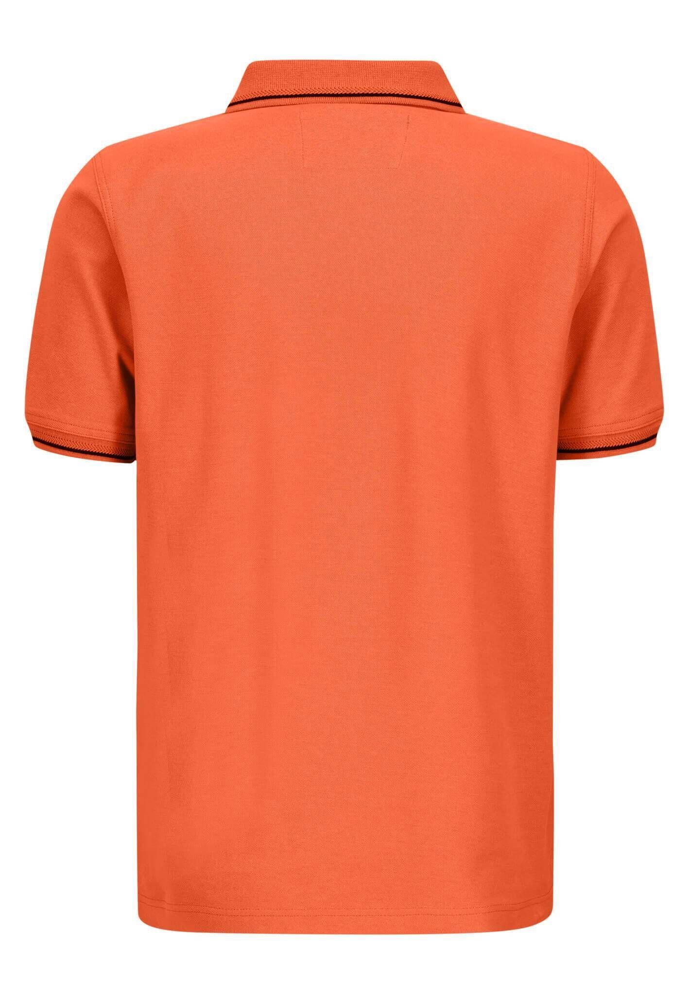 Modern (1-tlg) (33) FYNCH-HATTON Fit orange Herren Poloshirt Poloshirt