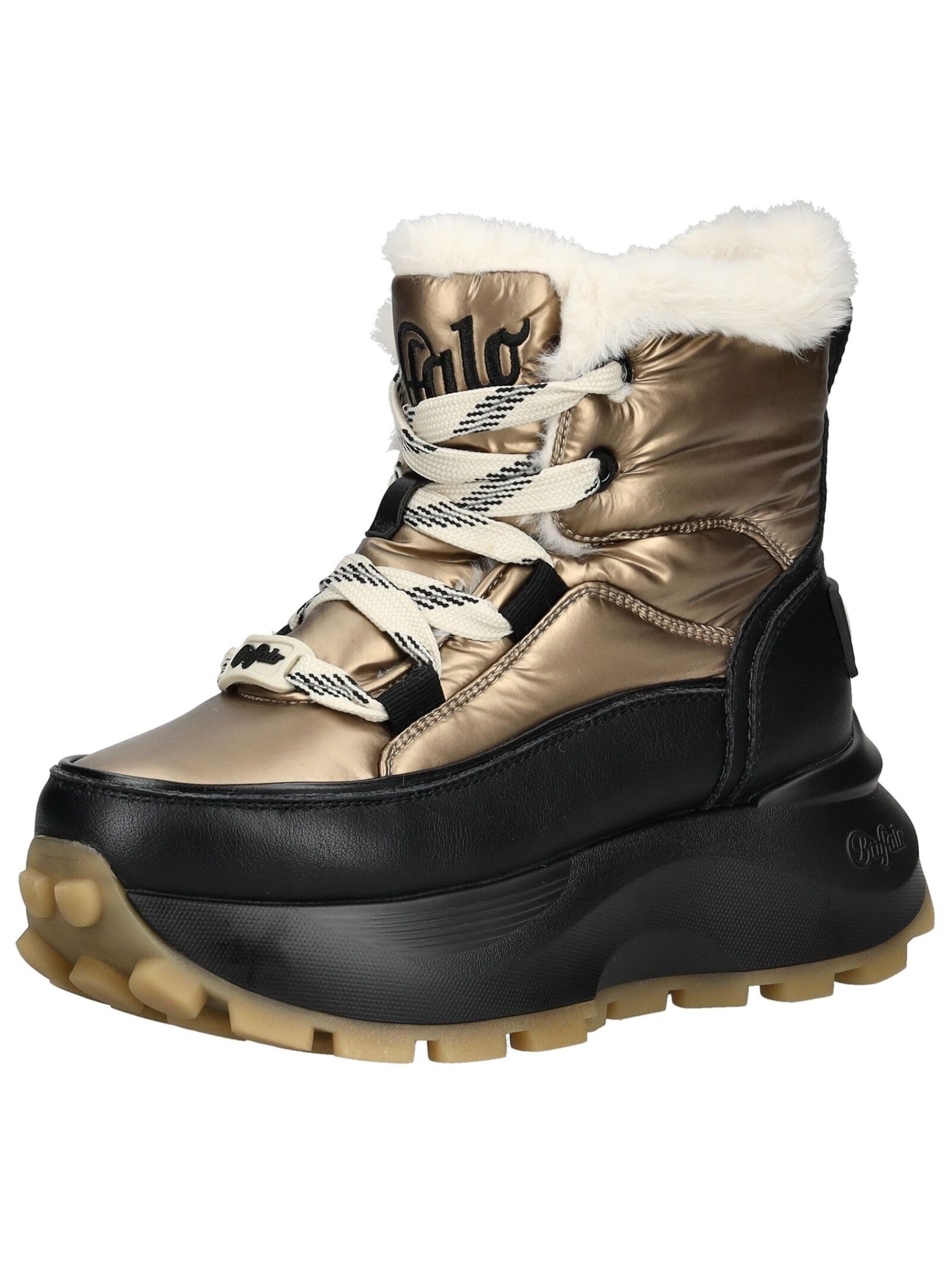 Buffalo Buffalo Stiefelette Lederimitat/Textil Schnürstiefelette günstig online kaufen