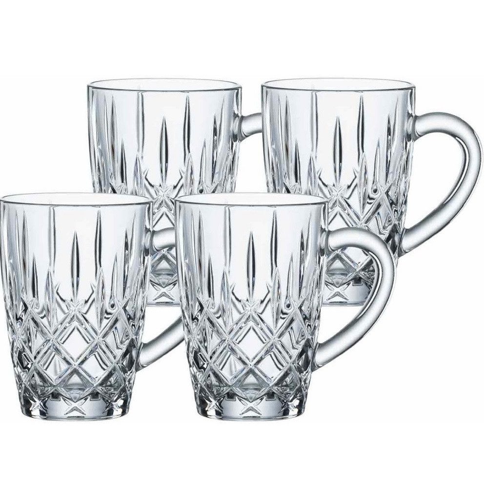 Nachtmann Thermoglas Nachtmann Noblesse Becher für Heißgetränke/Teebecher 4er Set, Kristallglas