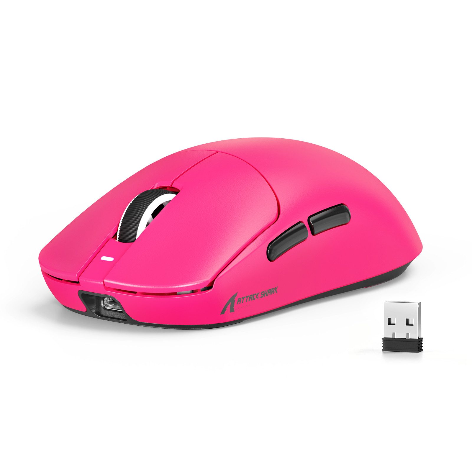 ATTACK SHARK X8SE Kabellose Maus,55 g ultraleicht,ür große Hände,80 Mio. Klicks Gaming-Maus (2.4Ghz, Bluetooth, USB-C, 25.000 DPI.Ultra-Light)
