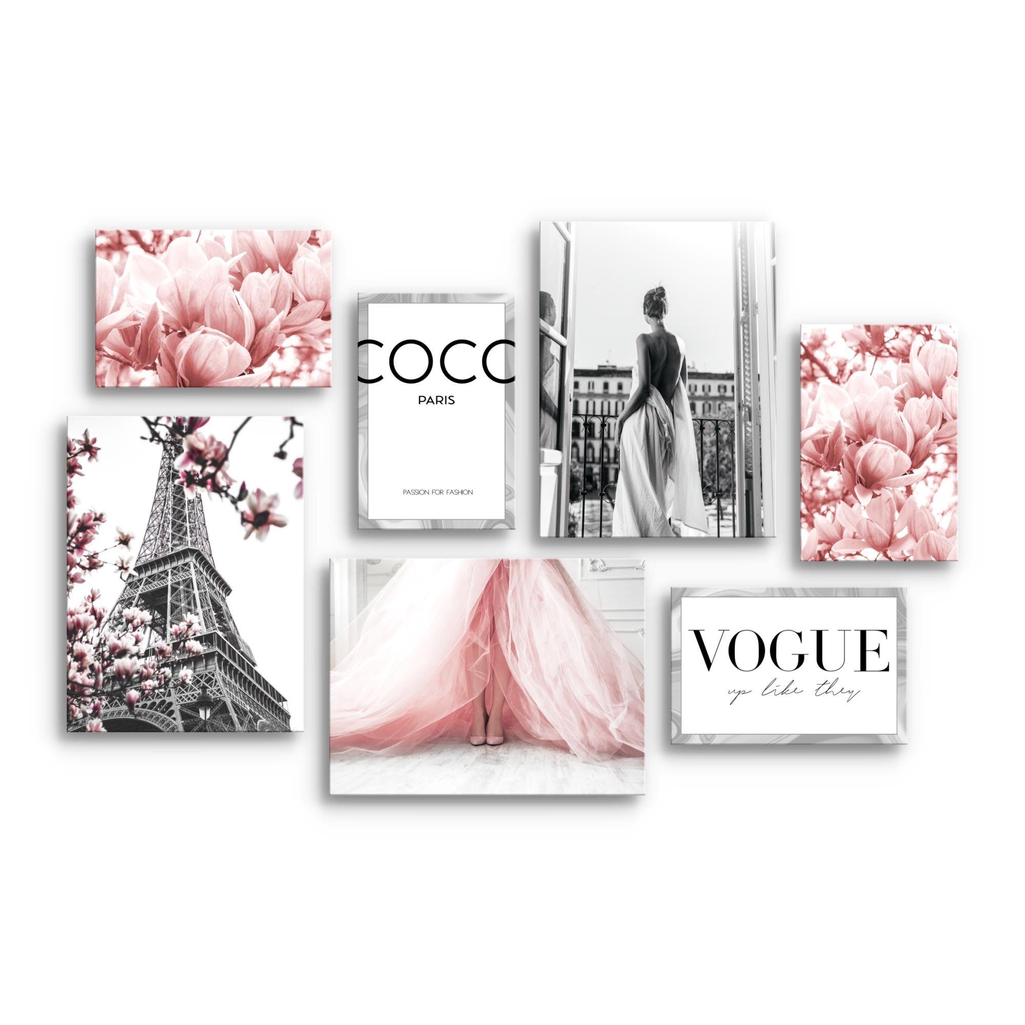 Novart Wandbild Wandbilder Fashion AUFHÄNGFERTIG Mädchen Teenager Paris 100 günstig online kaufen