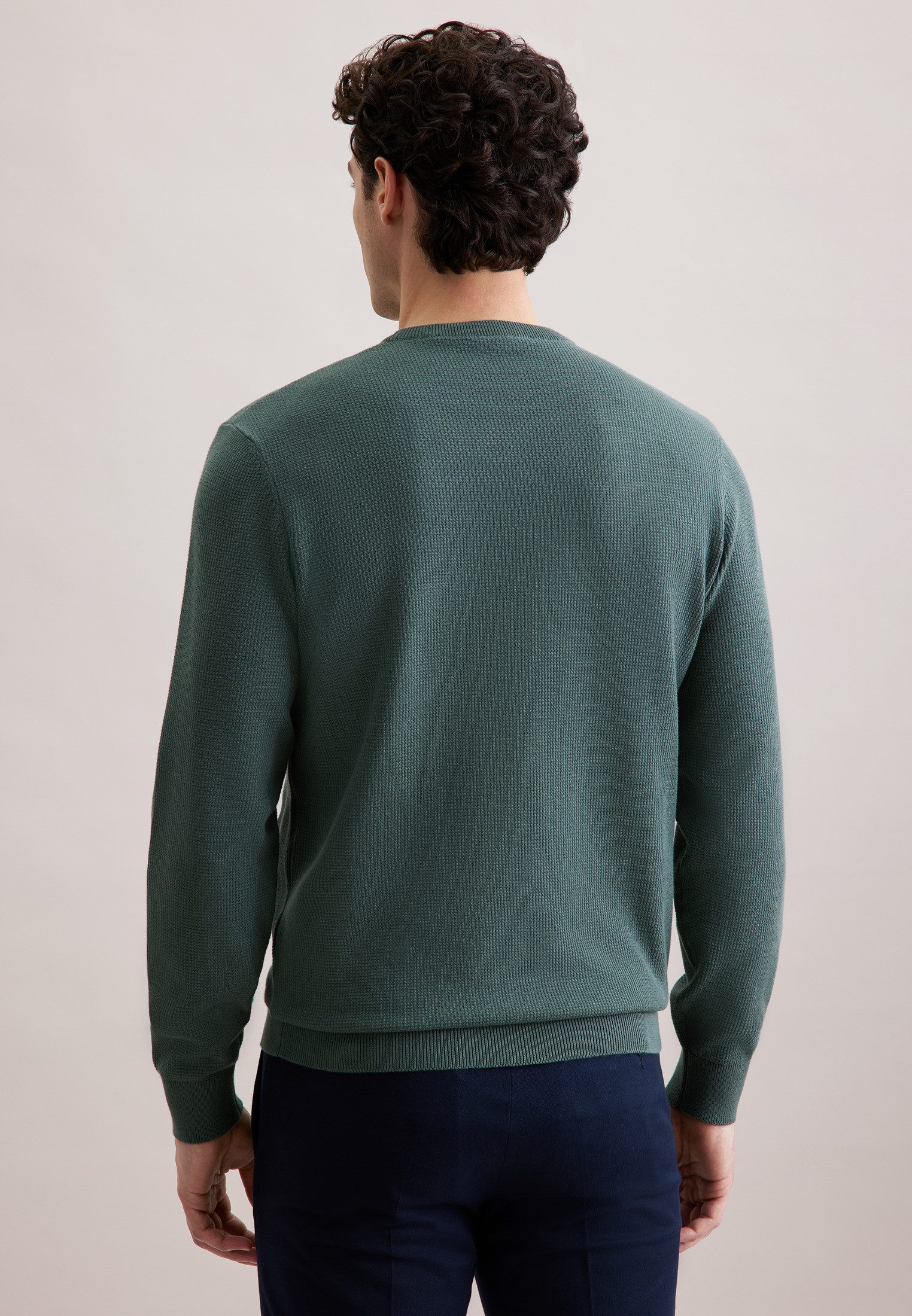seidensticker Strickpullover Schwarze Rose 1/1 Rundhals günstig online kaufen