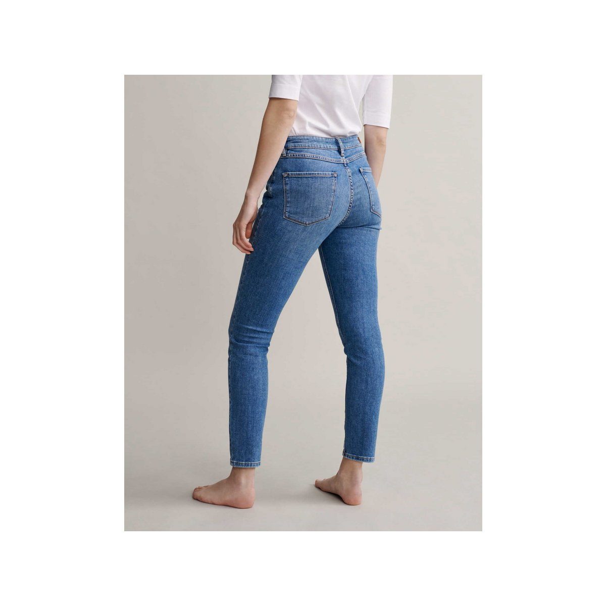 OPUS Skinny-fit-Jeans blau (1-tlg)