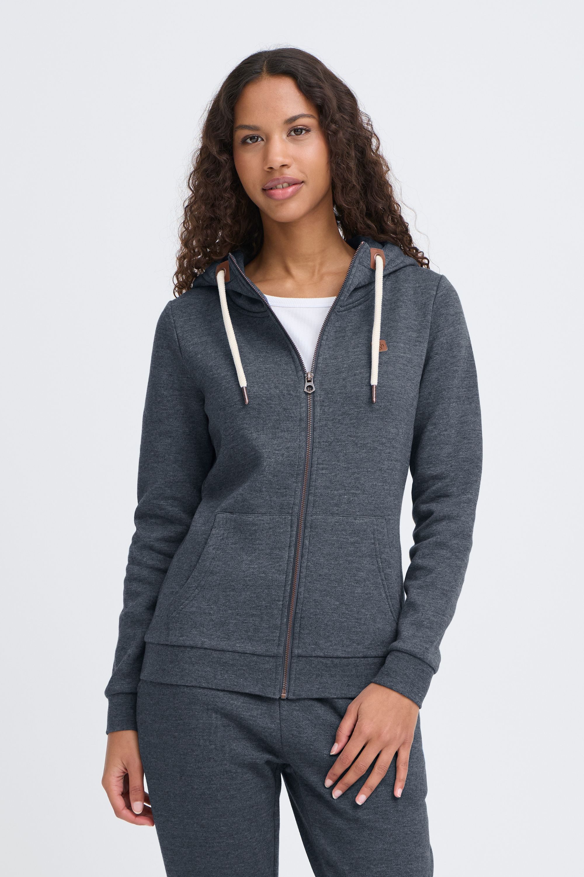 OXMO Kapuzensweatjacke OXVicky Gemütliche Sweatjacke