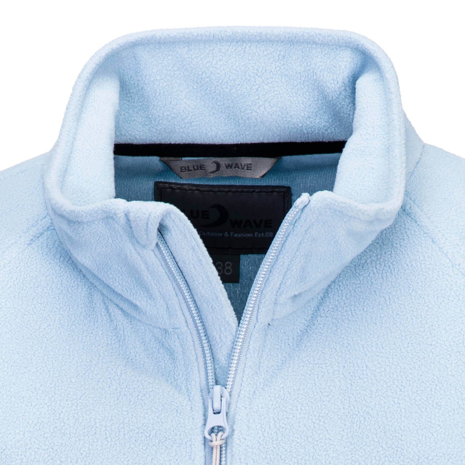 Blue Wave Fleecejacke Henriette Damen Jacke Henriette mit Stehkragen und Kordelzug am Bund