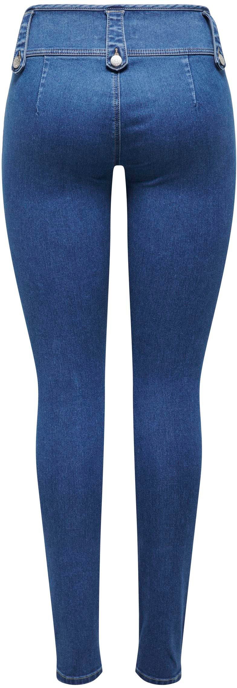 SK ONLY VIS DET Skinny-fit-Jeans Medium BUT ONLROYAL DNM PIM Denim Blue REG