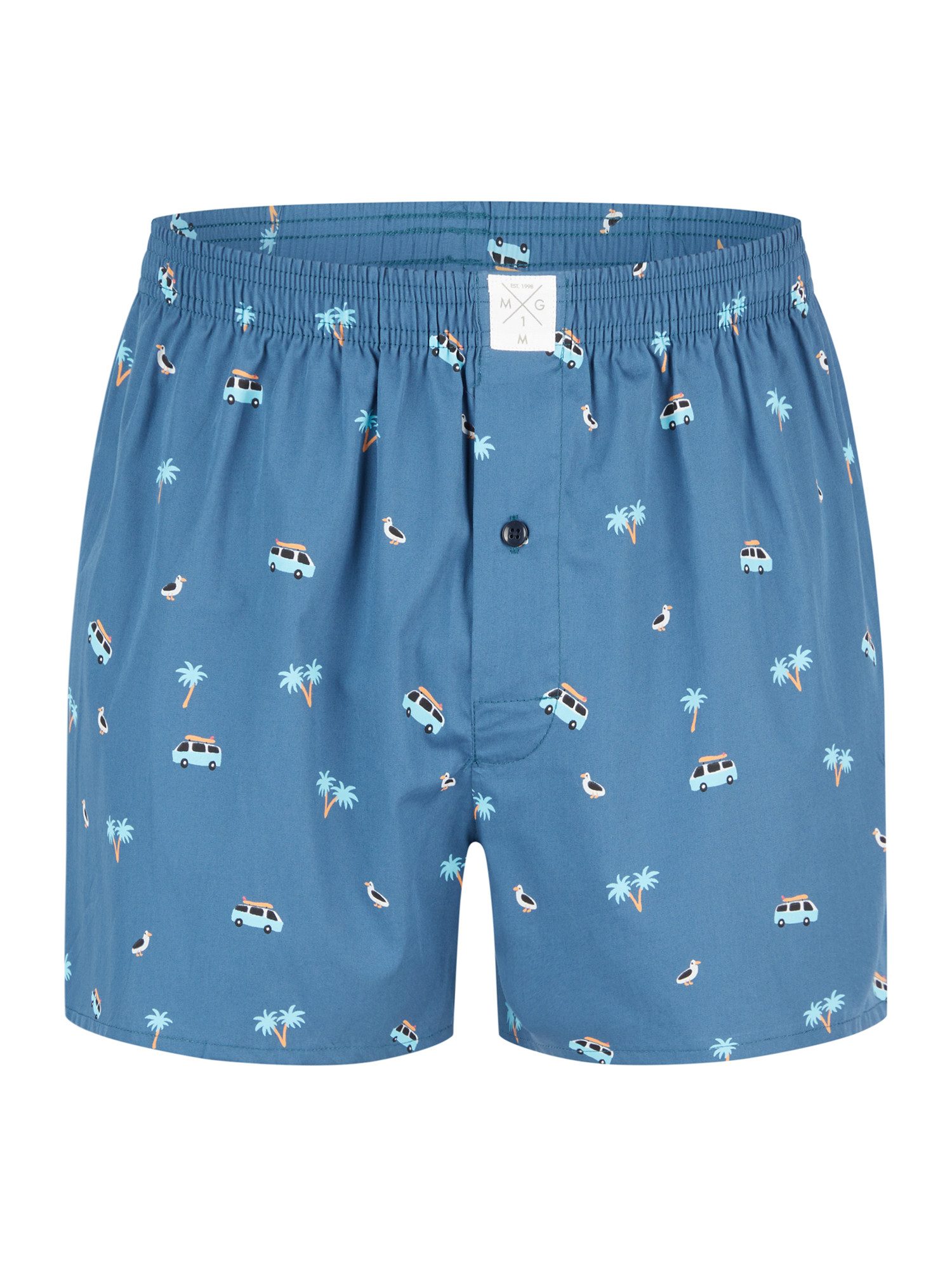 MG-1 Boxer Classics (6-St) American Boxershorts - weit geschnitten - Knopfleiste