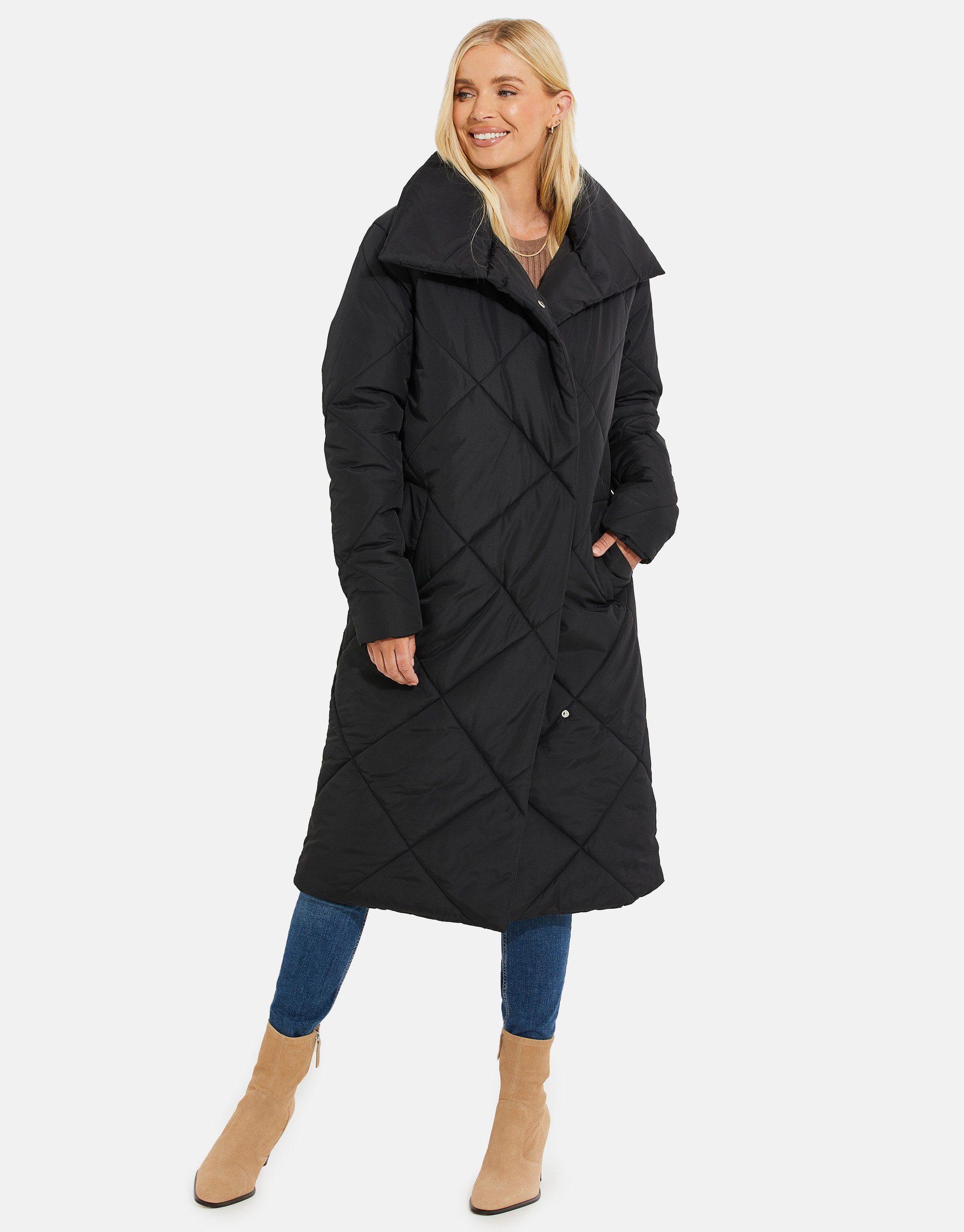 Threadbare Steppmantel (1-tlg) mit hohem Kragen günstig online kaufen