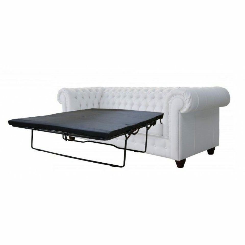 JVmoebel Sofa Weiße Chesterfield Sofagarnitur 3+2+1 Couch Polstermöbel Design Neu, Made in Europe