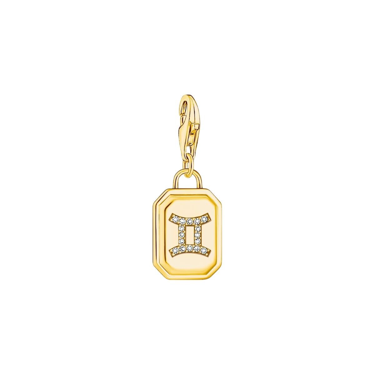 THOMAS SABO Sternzeichenanhänger Charm-Anhänger Sternzeichen Zwilling Vergoldet 2157-414-39