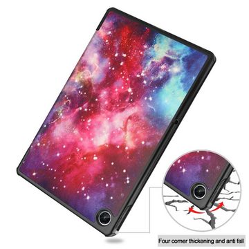 Wigento Tablet-Hülle Für Lenovo M10 Plus 3. Gen 2022 3folt Wake UP Smart Cover Tablet Tasche Etuis Hülle Case Schutz Motiv 1