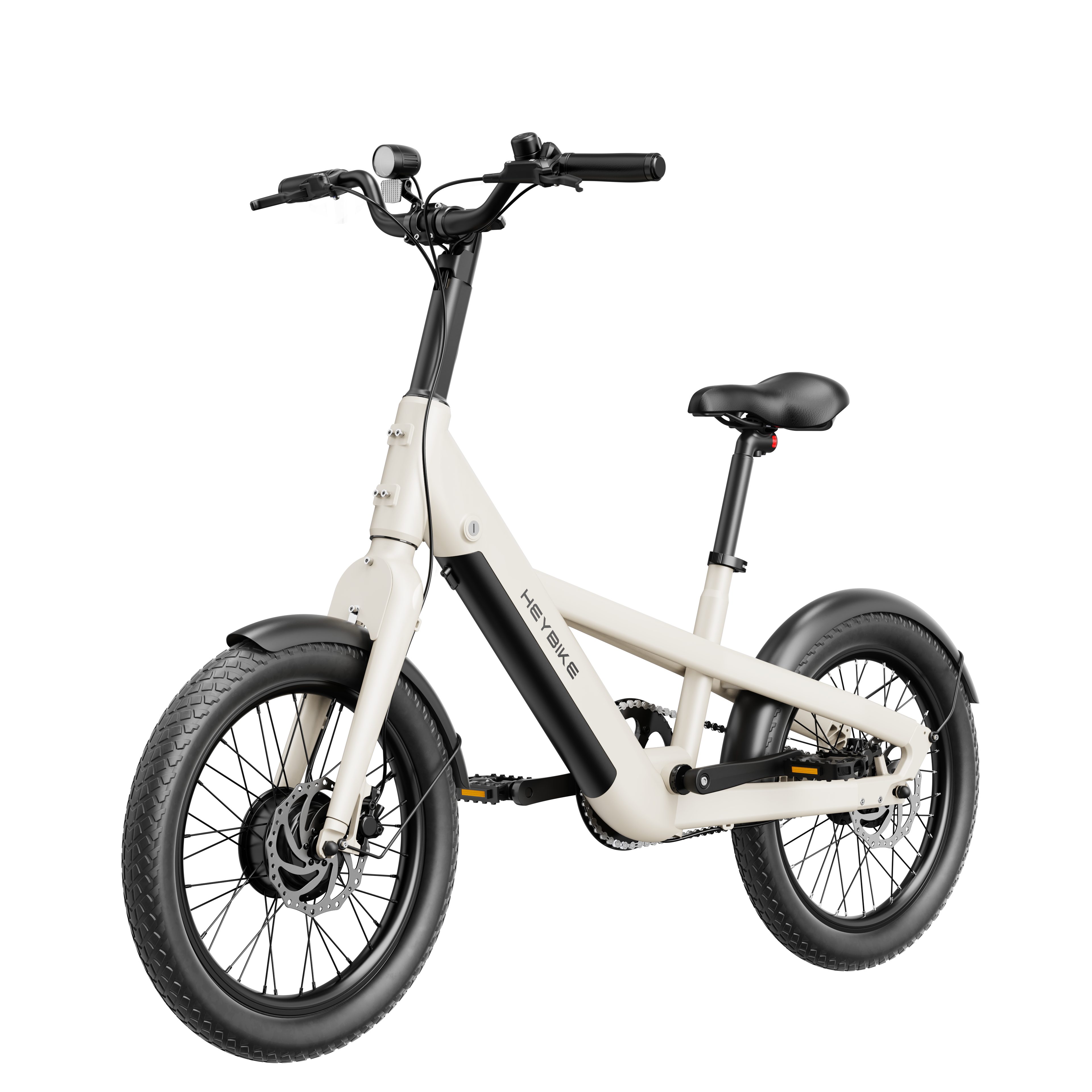 Heybike E-Bike Cityrad E-Bike Cityrad 20 Zoll, Automatische 3-Gang-Nabe, mit abnehmbarer Akuu, 3 Gang Shimano, 468 Wh, hydraulischen Scheibenbremsen und abnehmbarer 468 Wh Batterie.