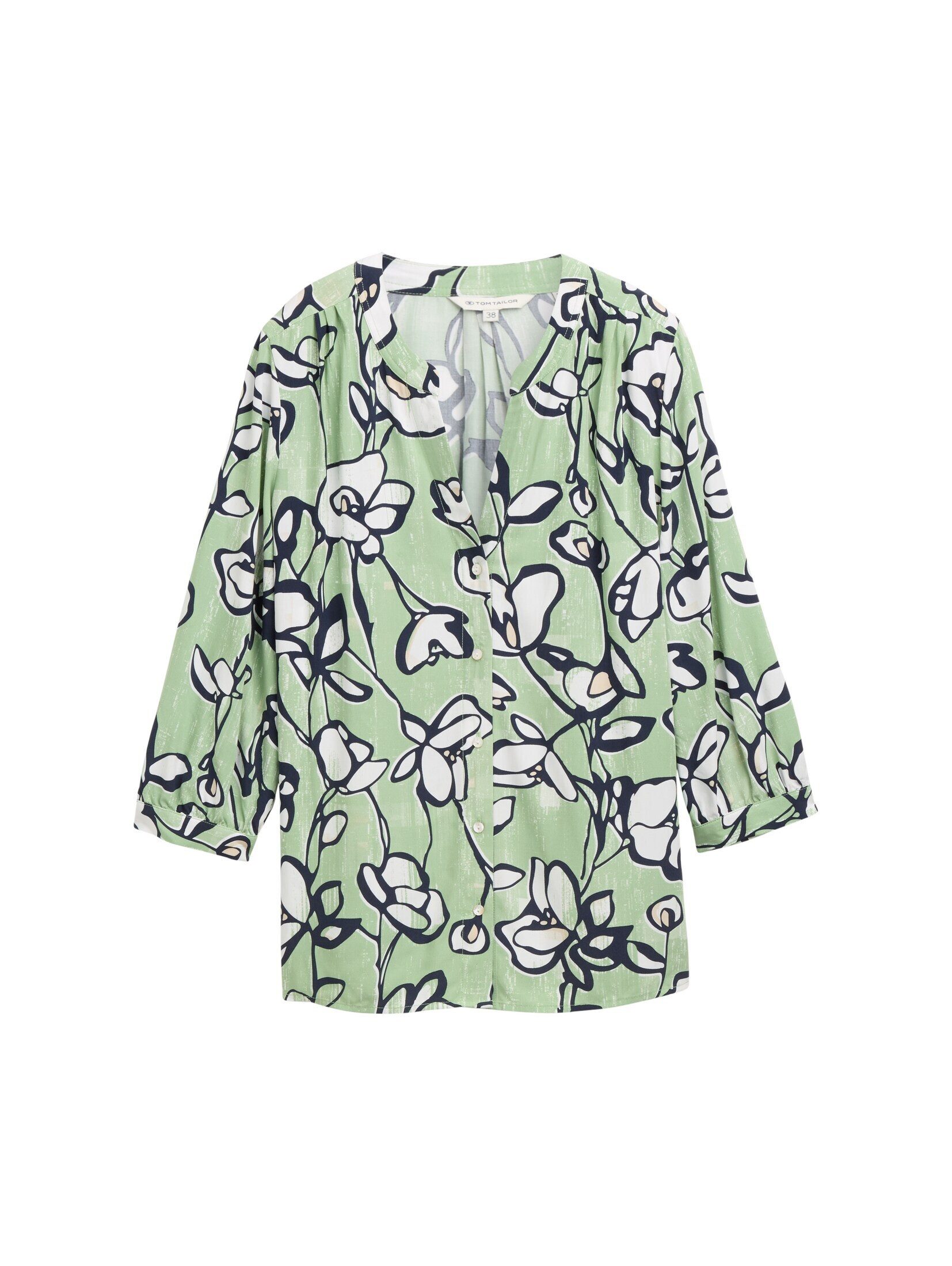 TOM TAILOR Langarmbluse Blusen & Shirts Bluse mit Muster günstig online kaufen