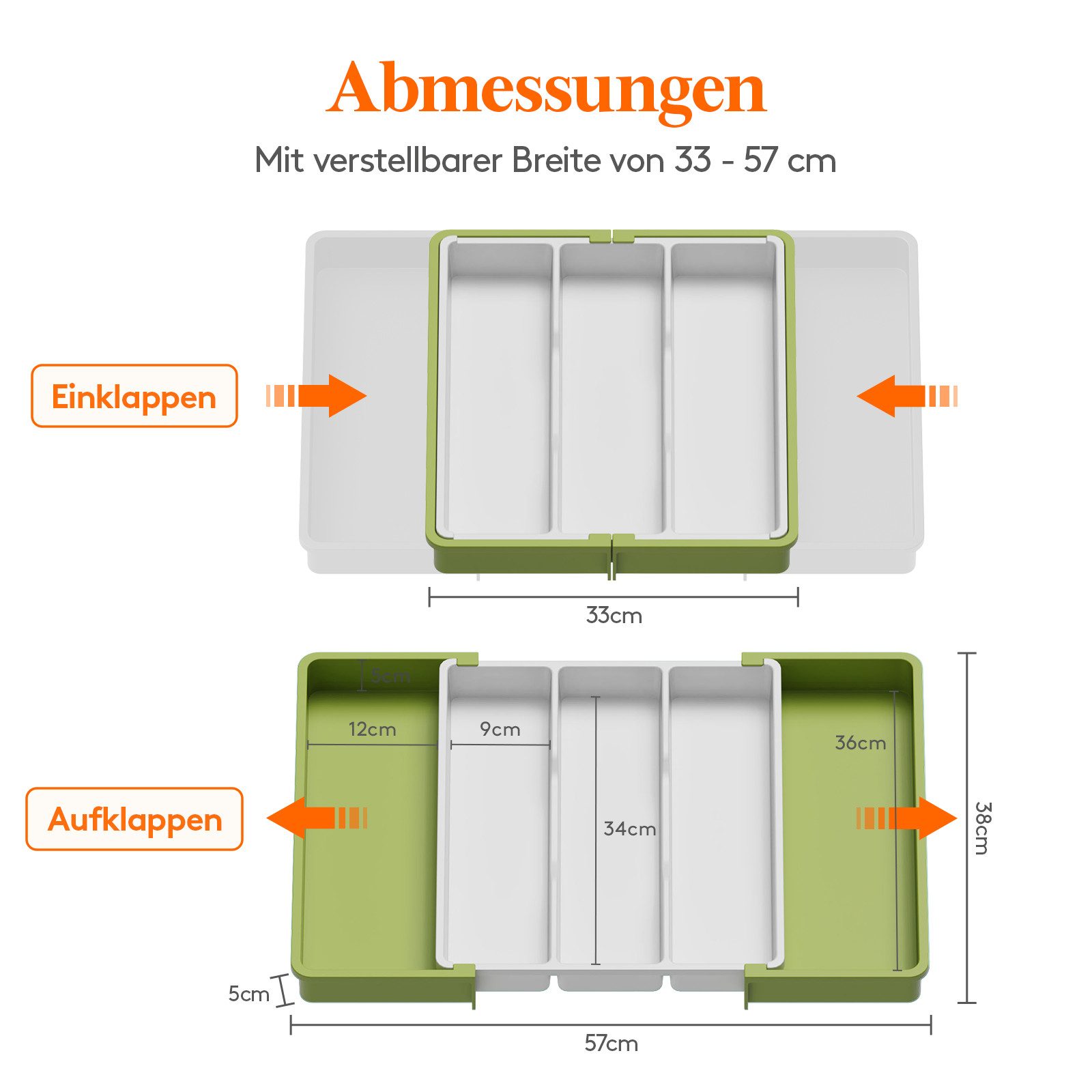 Lifewit Besteckeinsatz Besteckkasten für Schubladen, Utensilienständer günstig online kaufen