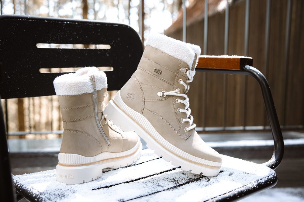 Remonte FIBER-GRIP Winterboots Schnürstiefelette, Profilsohle, mit Schurwollfutter und TEX – Bild 4 von 5