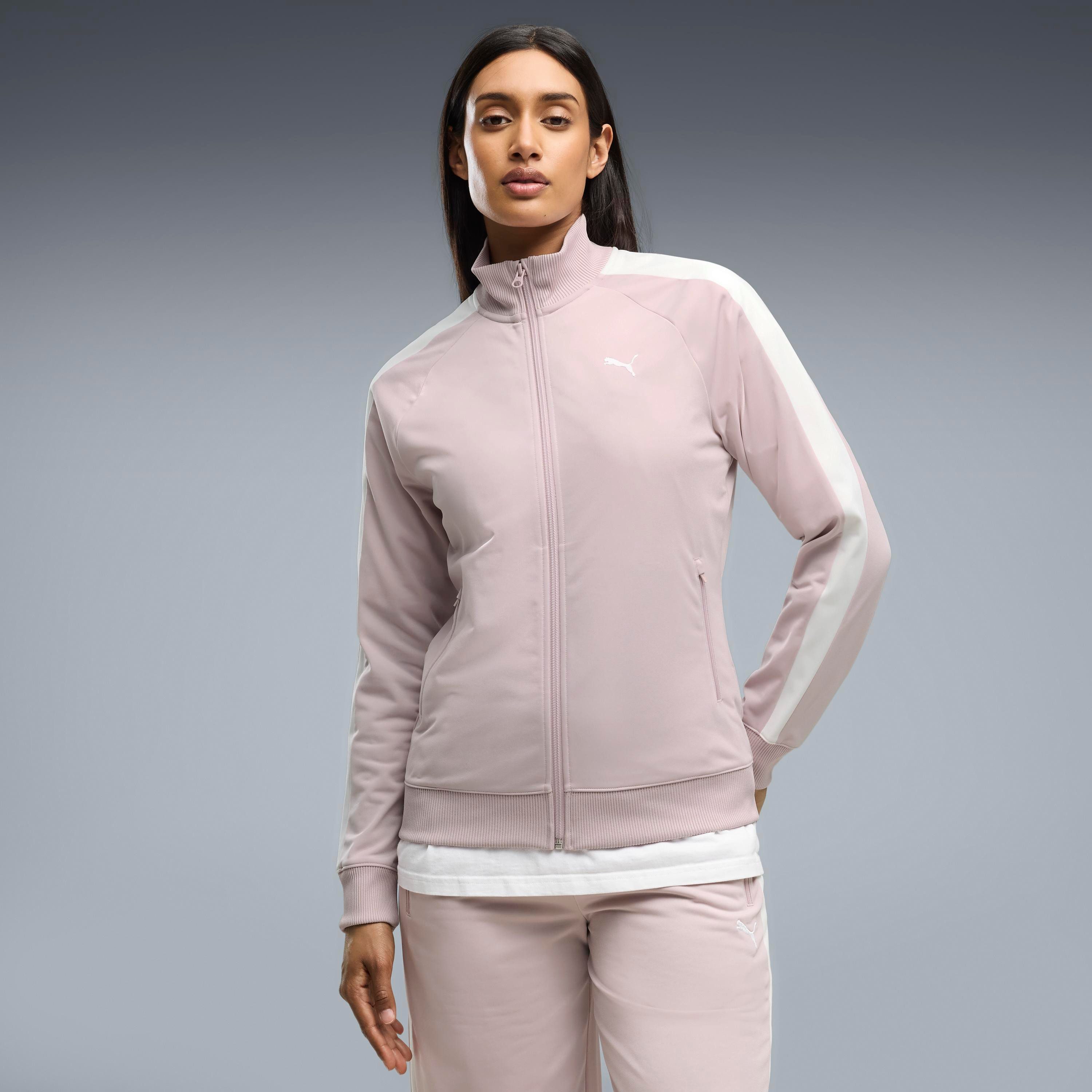 PUMA Trainingsjacke T7 FOUNDATION POLY TRACK JACKET mit Stehkragen, mit Reißverschluss, ohne Kapuze, Regular Fit