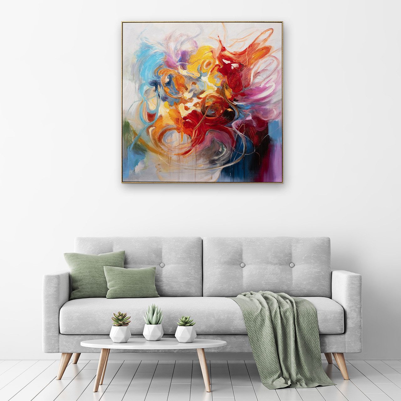 ArtUniverse Gemälde Joie de vivre 115 x 115 cm, Abstrakt