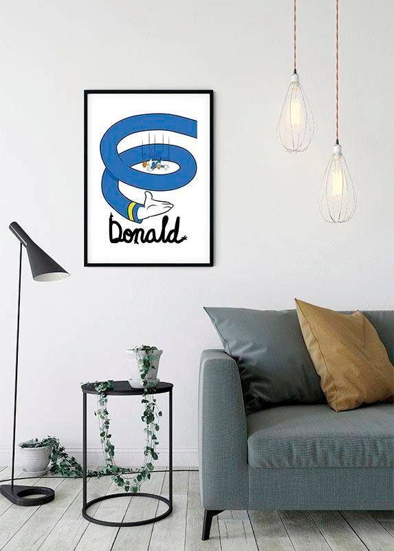 Disney Kinderzimmer, Wohnzimmer Komar Poster Donald Spiral, (1 St), Schlafzimmer, Duck