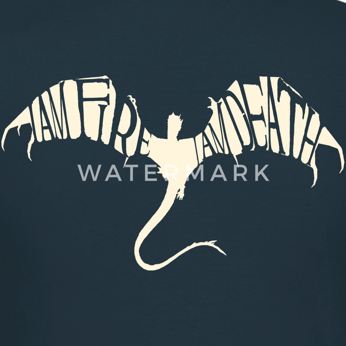 Spreadshirt T-Shirt Der Hobbit Smaug Mit Zitat Brust Design Frauen T-Shirt (1-tlg) Slim Fit, fällt klein aus