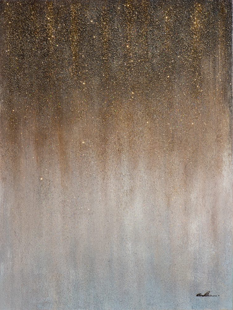 ArtUniverse Gemälde Abstrakter Sternenhimmel 90 x 120 cm, Abstrakt