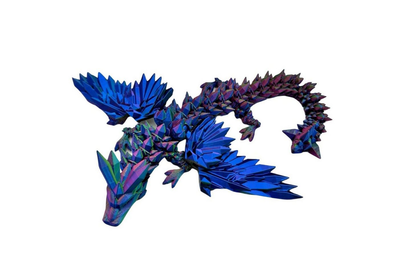 Jumpeak Tierfigur drache 3d druck,drachen figuren,Geflügelt,im Dunkeln leuchtend, (6Farben,2Größen), tiere figuren,tiere spielzeug,Kinderspielzeug