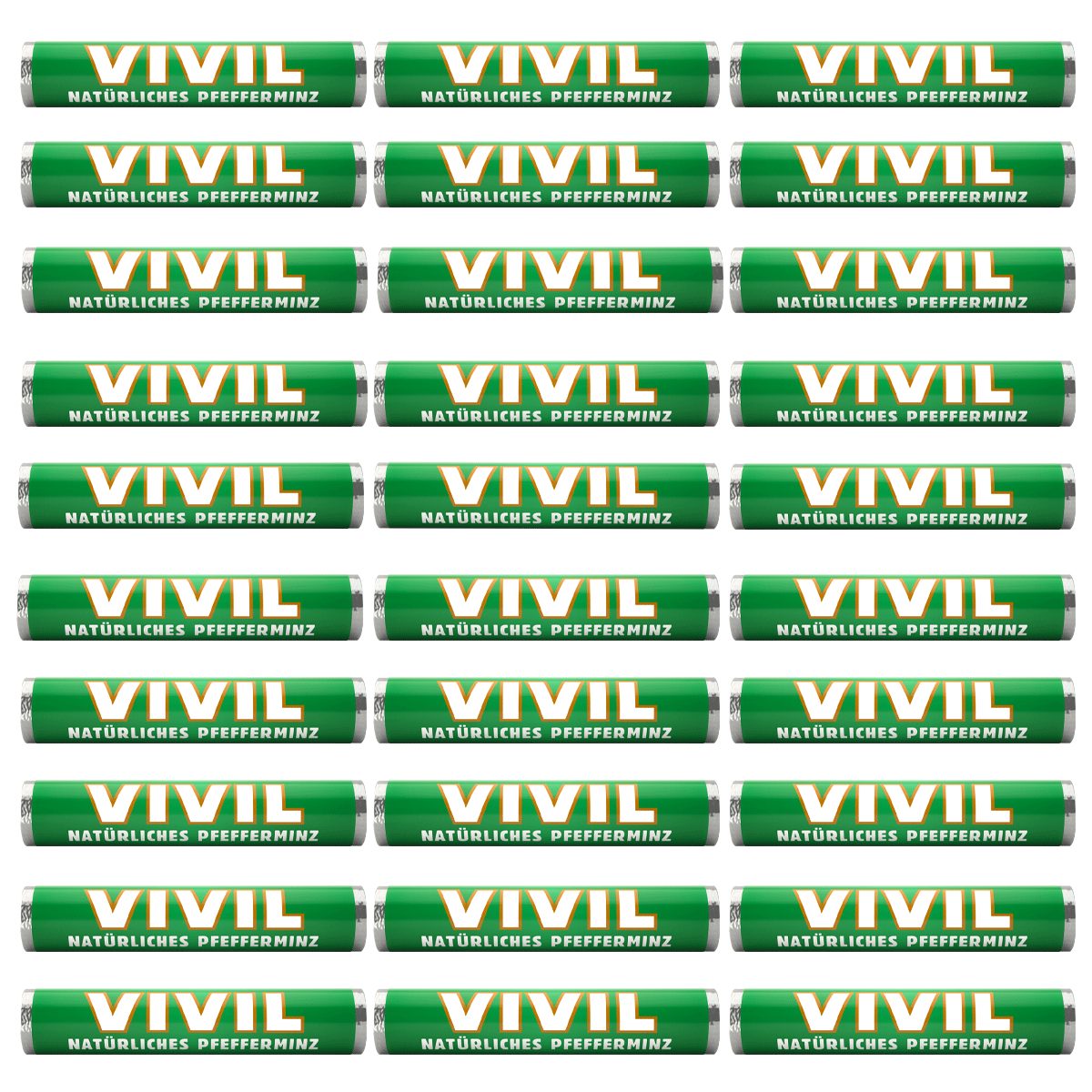 VIVIL Süßigkeit, Vivil natürliches Pfefferminz erfrischende Pastillen 28g 30er Pack