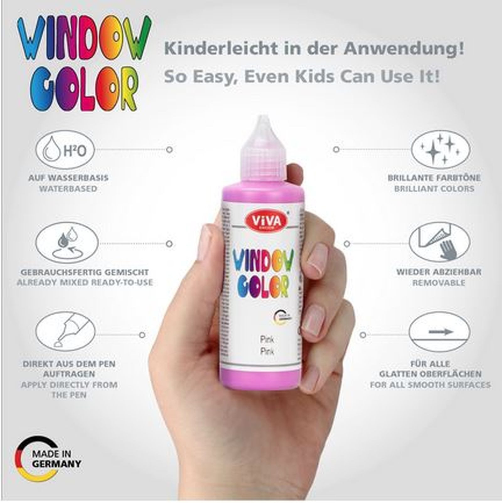 Viva Decor Kreativset Kids Window Color Set - Let it snow