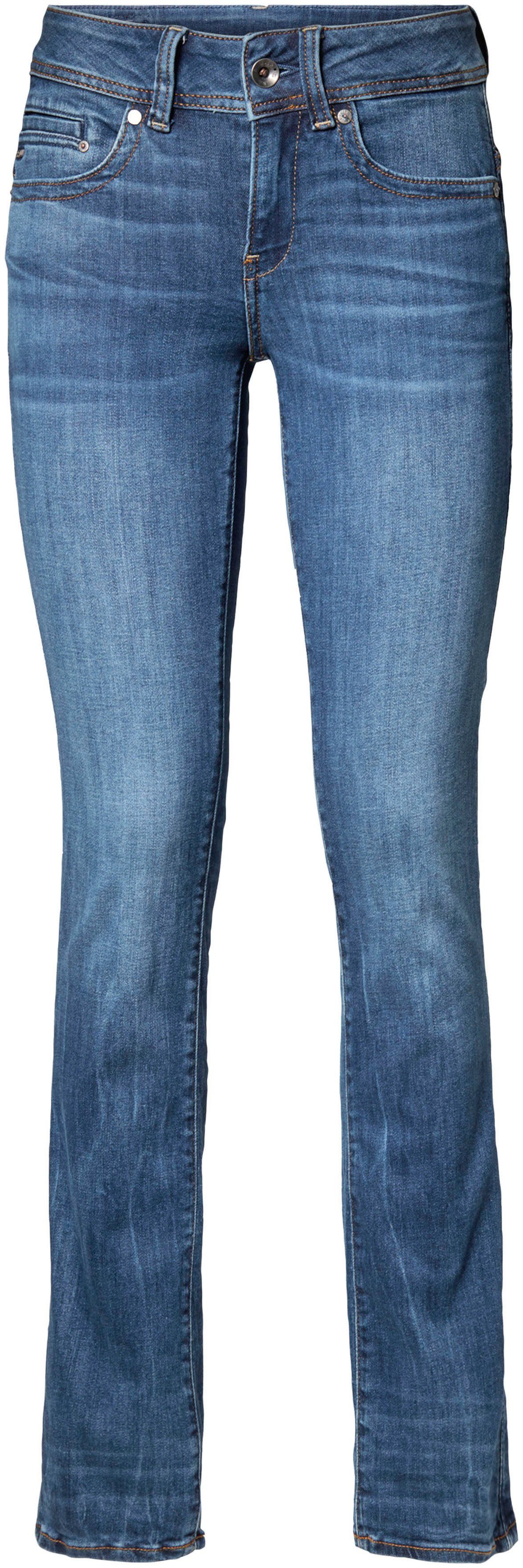 G-Star RAW Slim-fit-Jeans Midge Wmn Used-Effekten mit Straight Mid