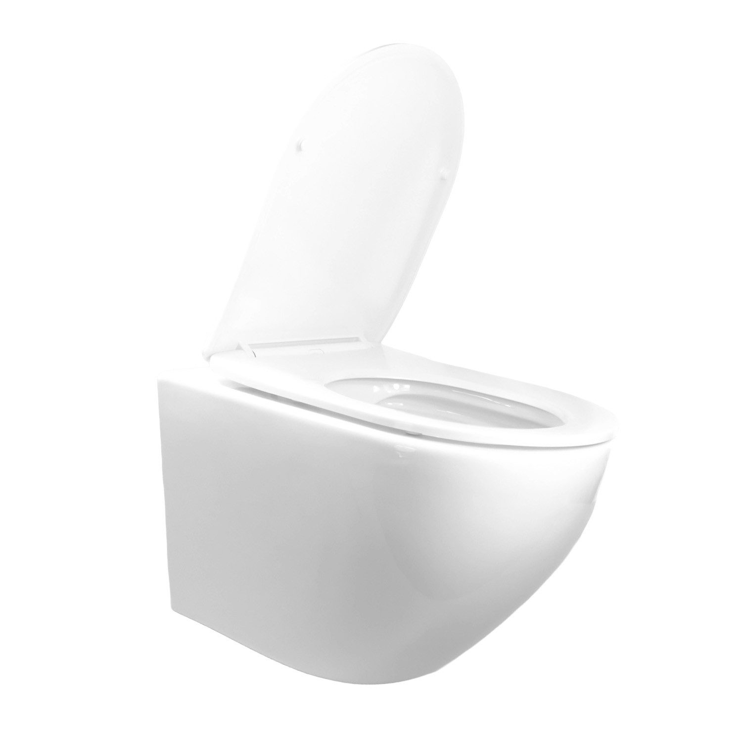 Sanicomfort Tiefspül-WC Sanicomfort Wand-WC "Aliki" Weiß Glänzend