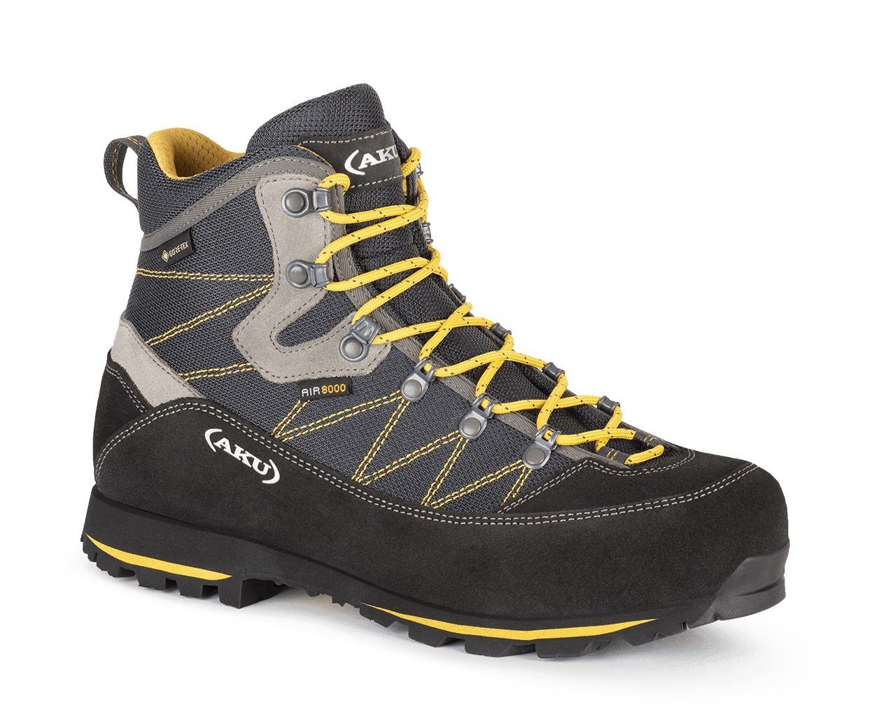 AKU Trekker Lite III Wide GTX (wasserdicht, weit) anthrazitgrau/gelb Wanderschuh