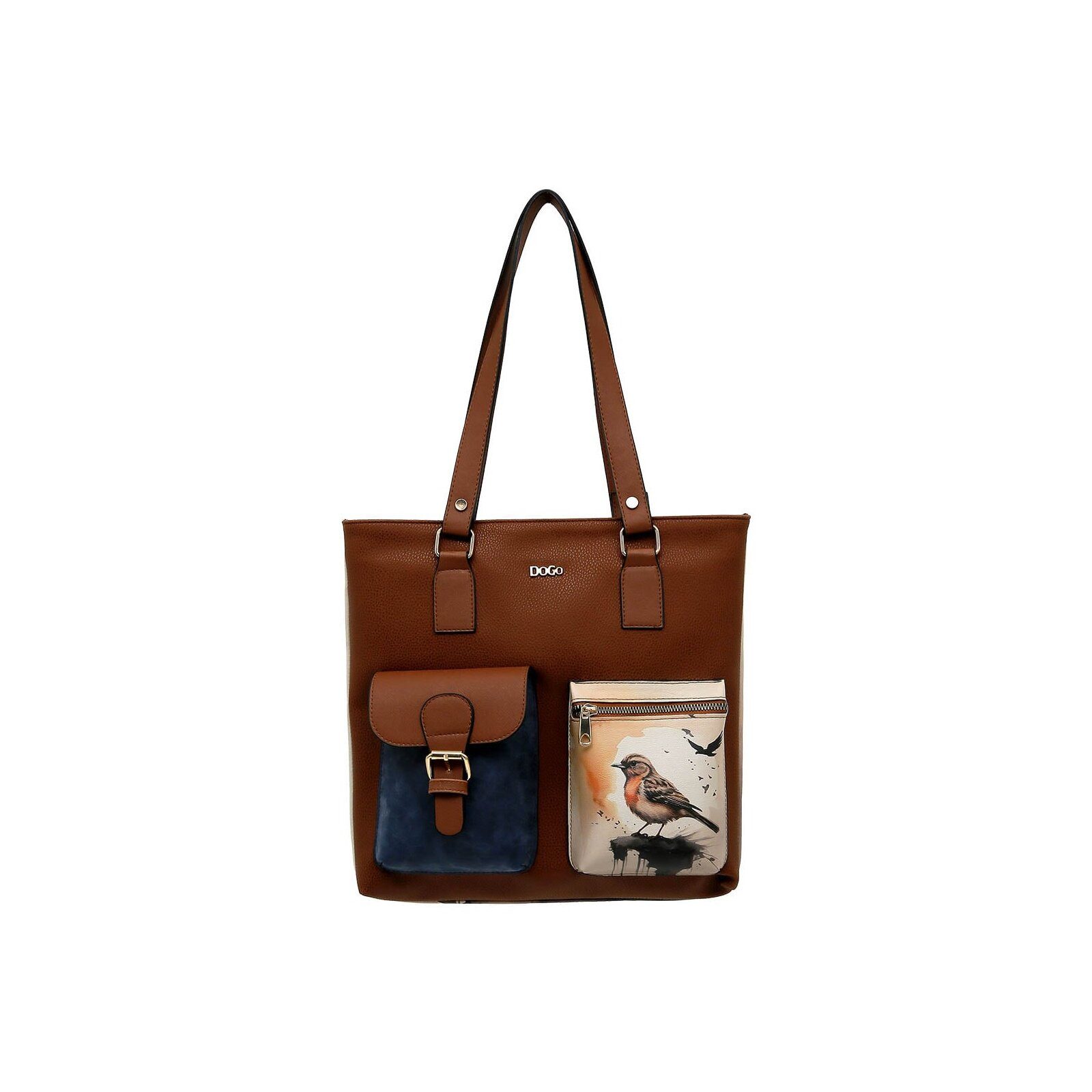 DOGO Umhängetasche Multi Pocket Bag Shopper-Tasche Fly Little One Damen, Handgefertigt
