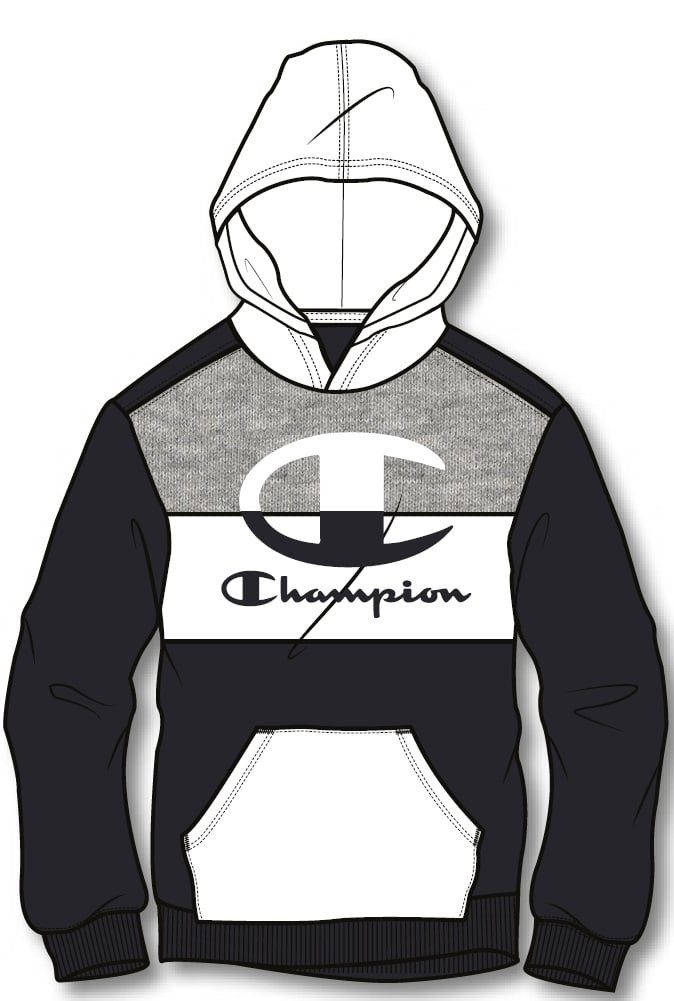 Champion Kapuzenpullover Hoodie Multicolour schwarz/weiss Boys