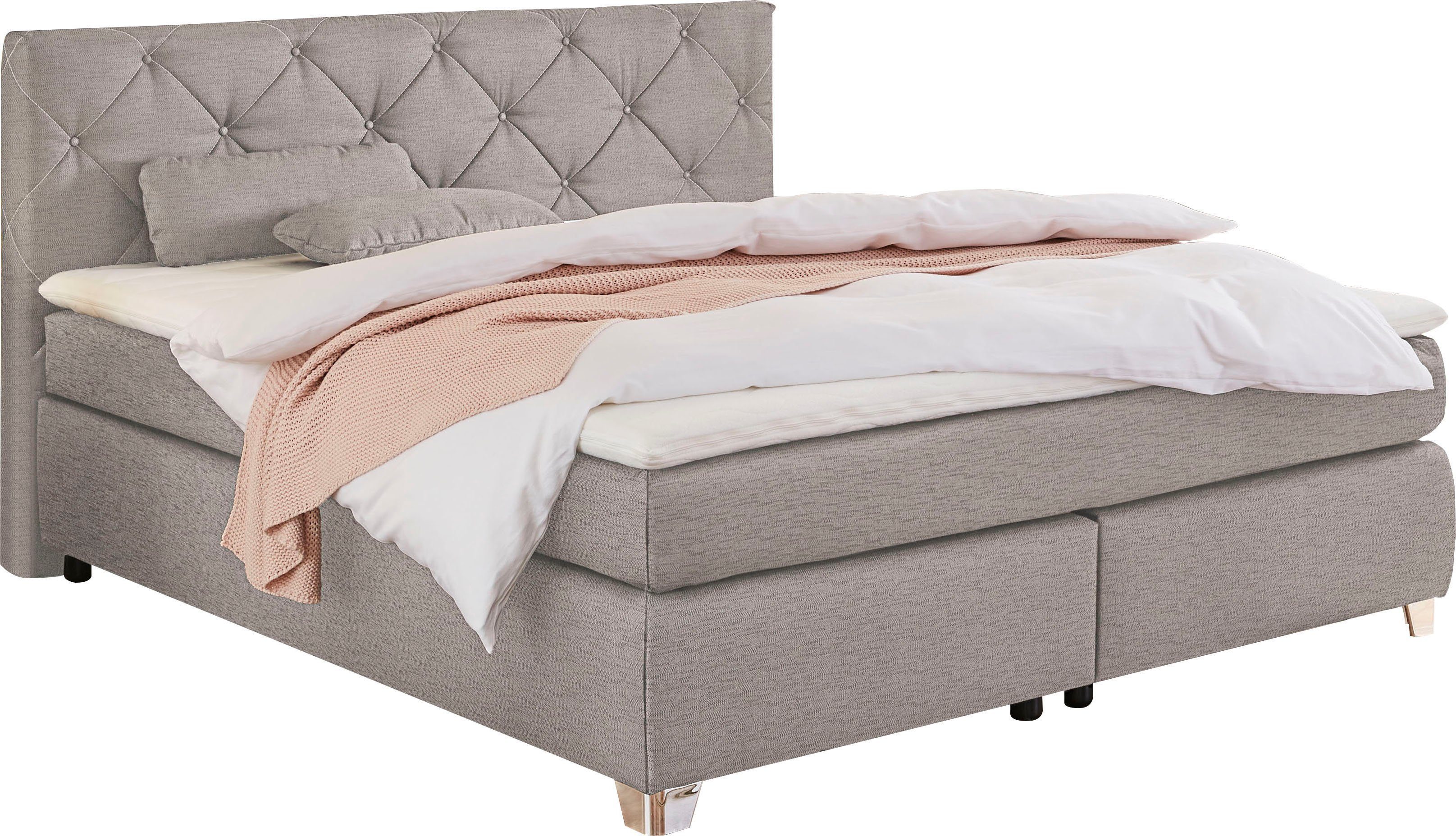 Jockenhöfer Gruppe Boxspringbett "Finja" mit Topper und Zierkissen, erhältl günstig online kaufen