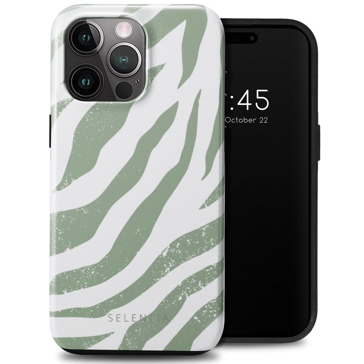 Selencia Backcover Selencia Vivid Back Cover Apple iPhone 15 Pro Max - Colorful Zebra Sag