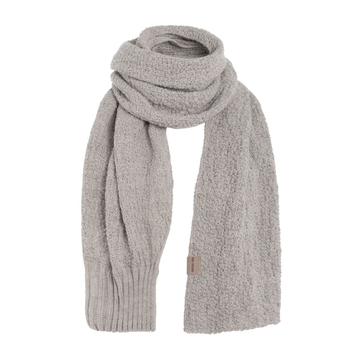 Knit Factory Strickschal Haze Schal Iced Clay, (1-St), Schal Halstuch Dreiecksschal Tuch Strickmode