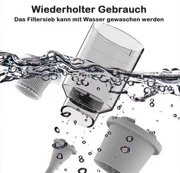 KINSI Handstaubsauger 3 in 1 Akku-Handstaubsauger, Autostaubsauger, 2000mAh, Haustierstaubsauger im Auto