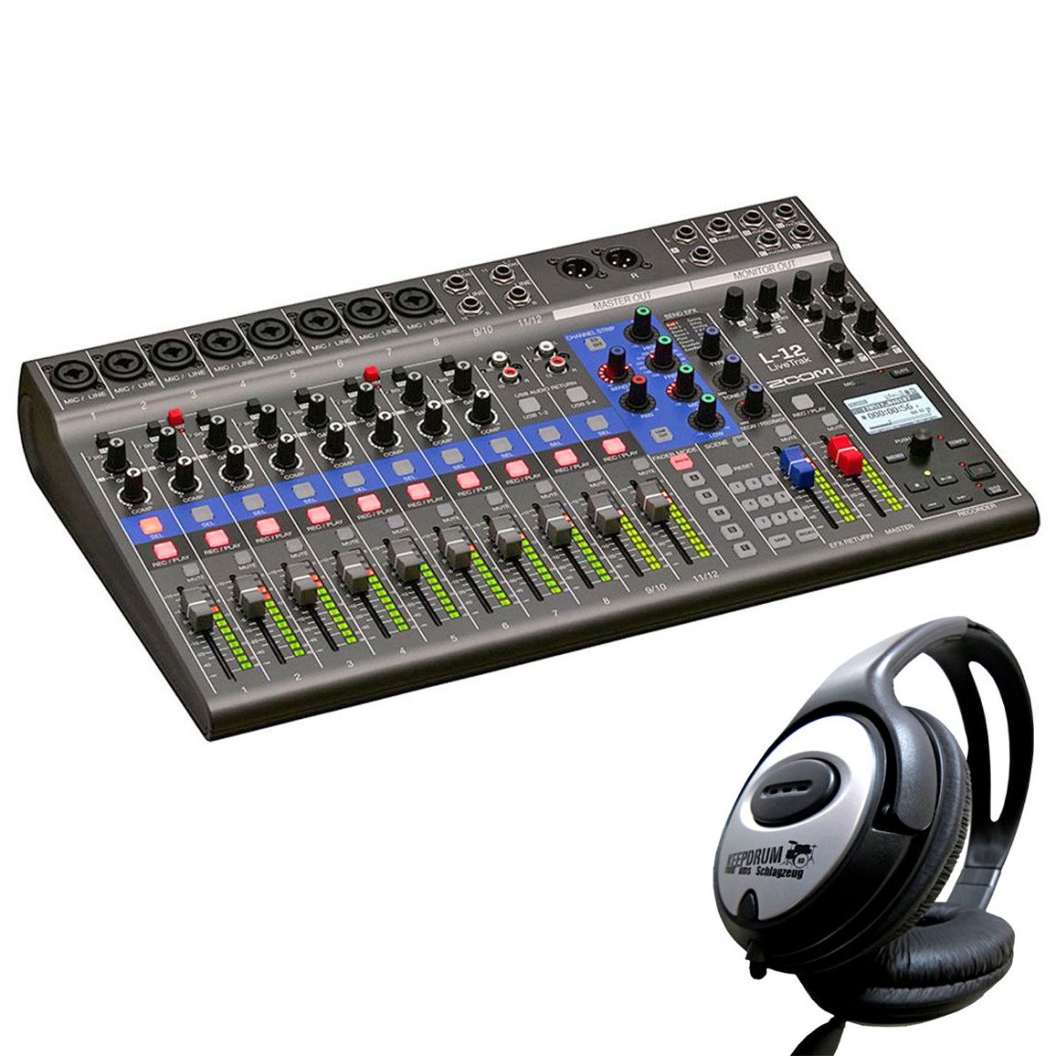 Mischpult Zoom L-12 LiveTrak Digital Mischpult mit Kopfhörer