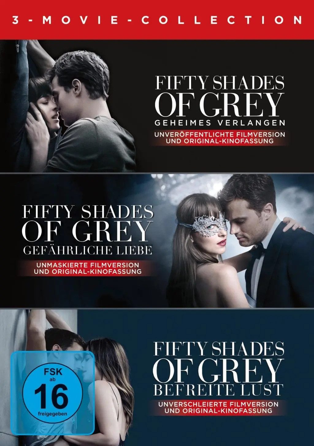 DVD Fifty Shades of Grey - 3 Movie - Collection
