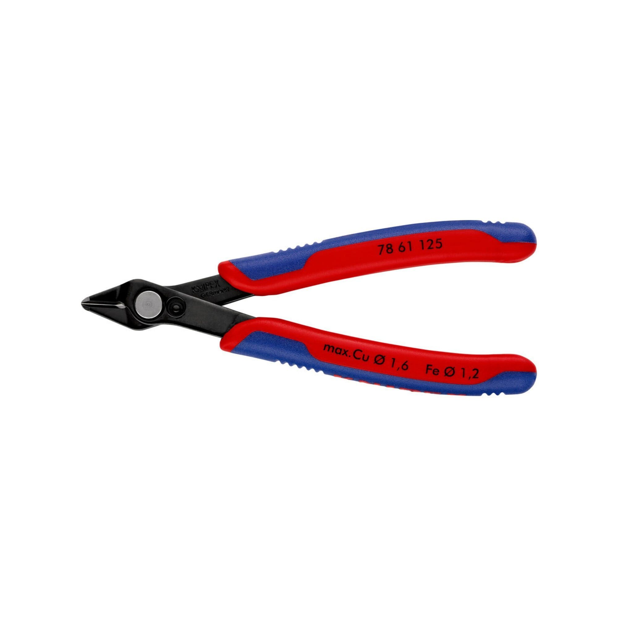 Knipex Seitenschneider KNIPEX 78 61 125 Electronic Super Knips® mit Mehrkomponenten-Hüllen br