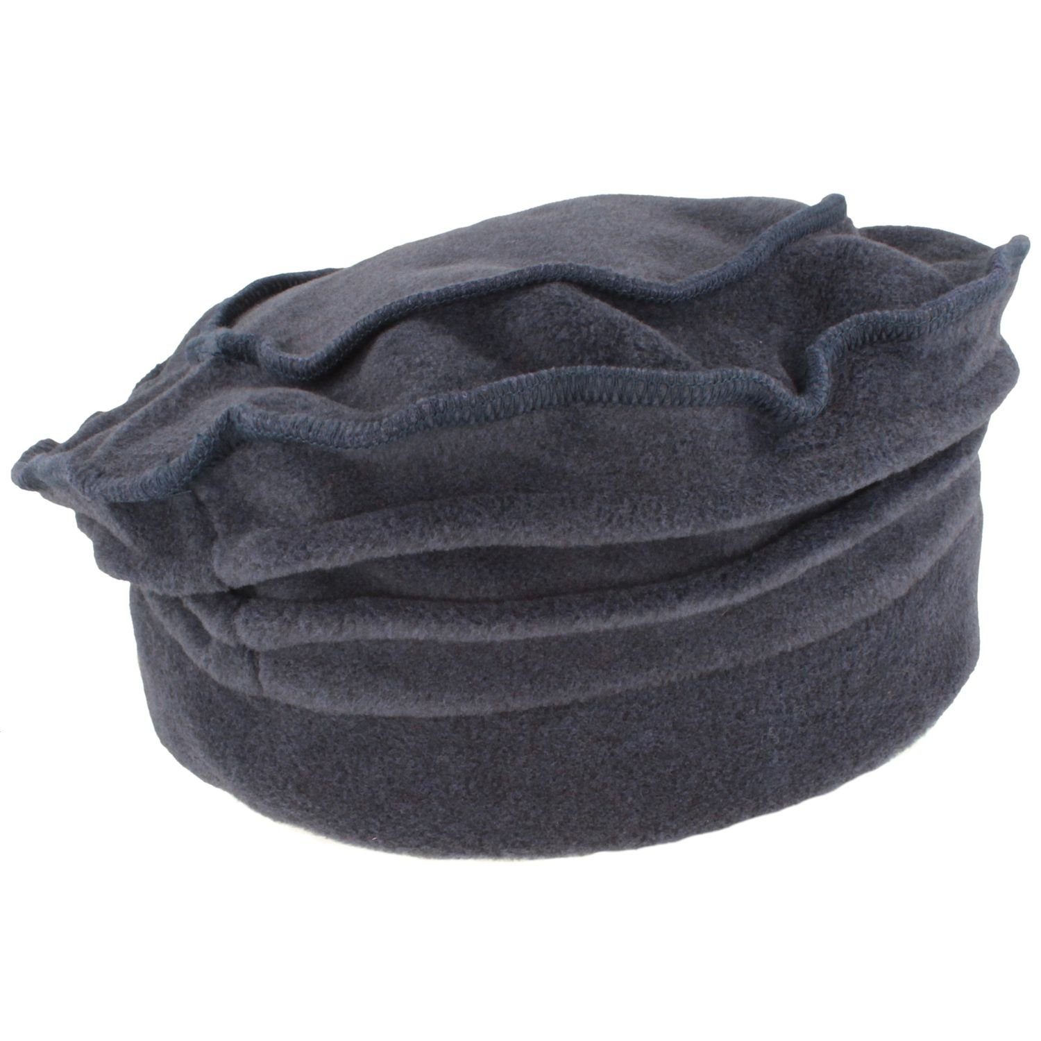 MtM Baskenmütze warme & weiche Fleece Winter-Baskenmütze mit Biesen