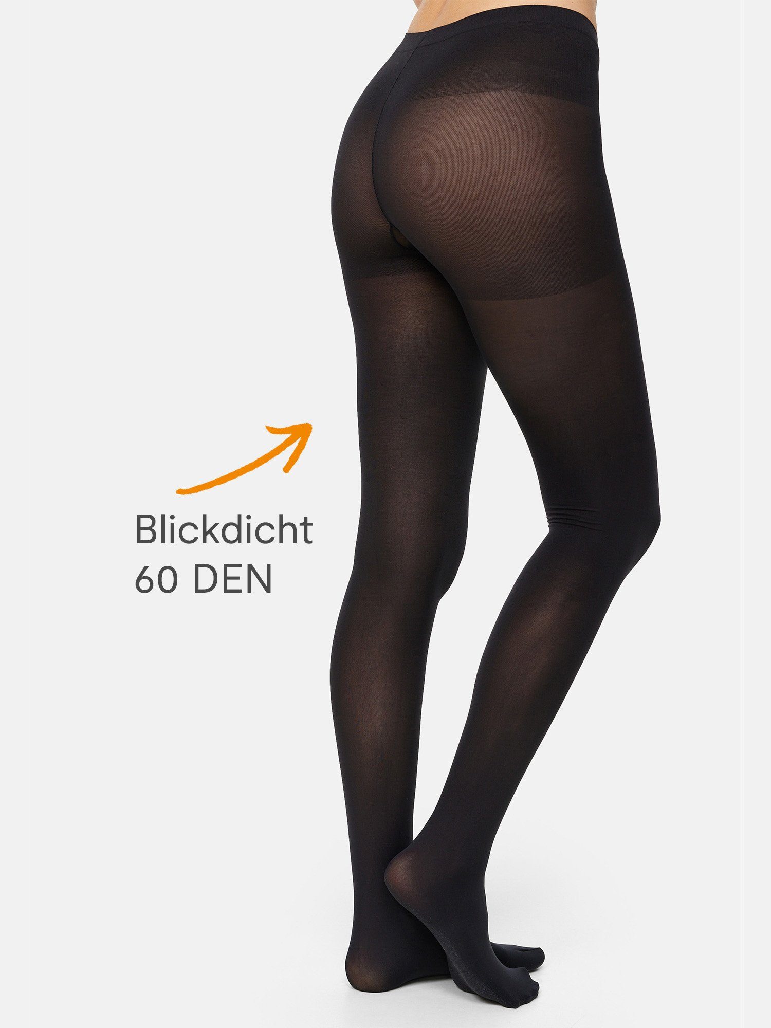 Nur Die Feinstrumpfhose Goodbye Laufmaschen 60 DEN Damen (1er/3er/6er/9er Pack 1 St) nylon blickdicht opaque Fein-strumpfhose frauen multipack zwickel